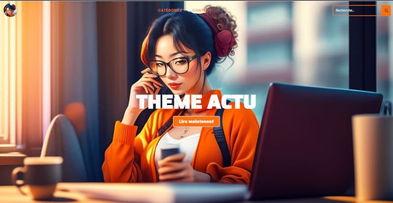 Création d'un blog pour Theme Actu